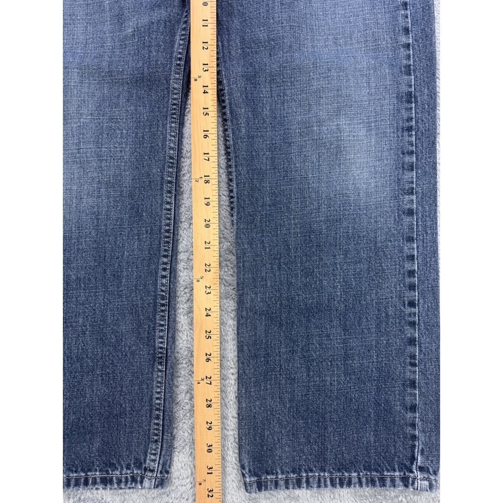 Levis 569 Jeans Men 34x32 Blue Loose Baggy Straight Whisker Distress Denim Y2K - Picture 7 of 10